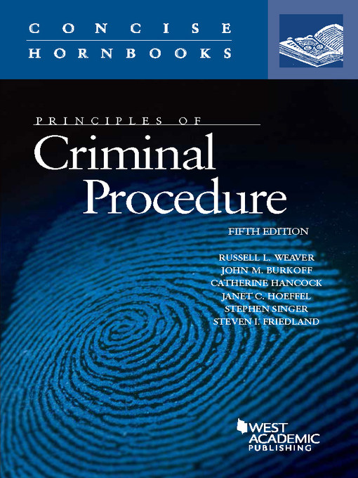 Title details for Principles of Criminal Procedure by Russell Weaver - Available